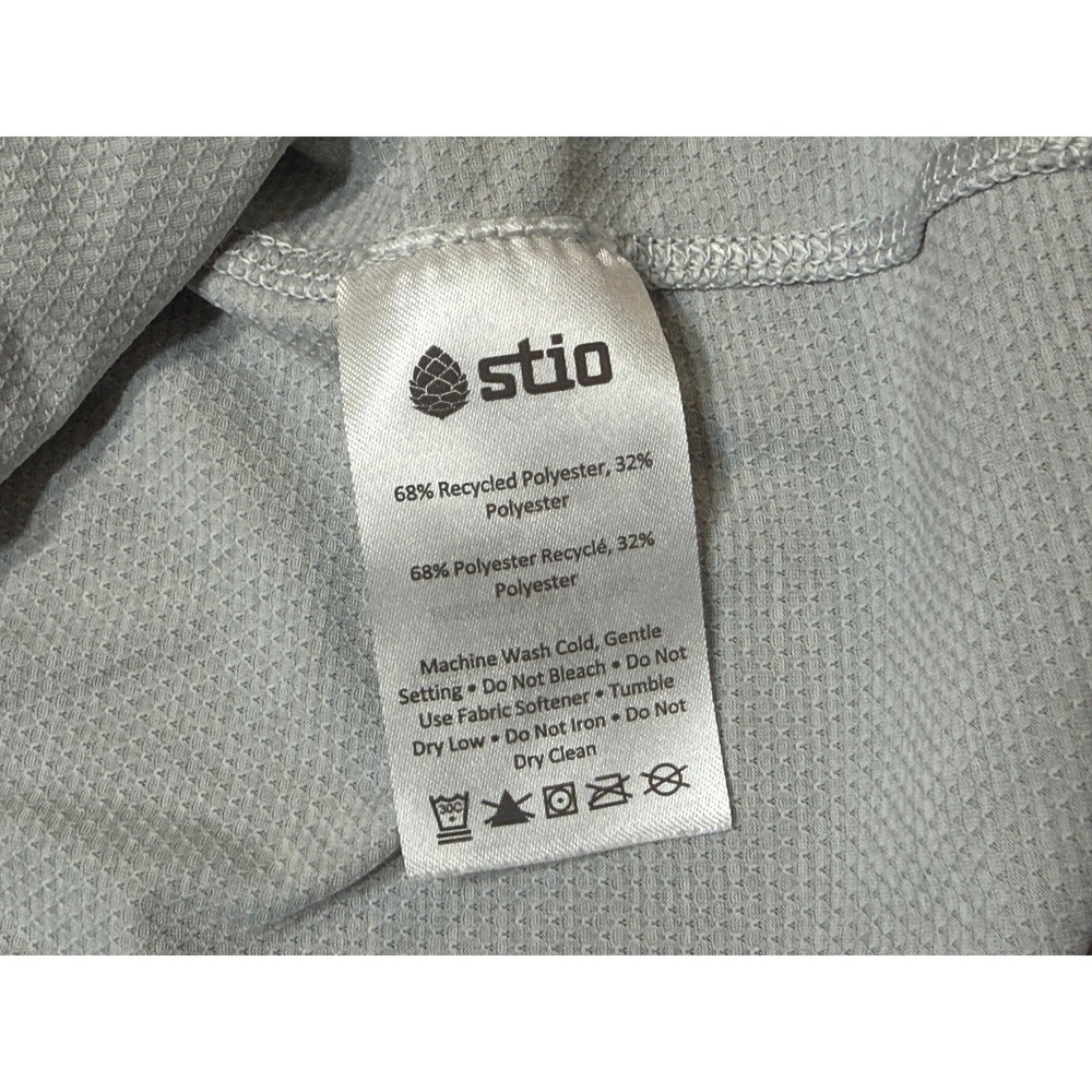 Stio Mens Lucent Tee T-Shirt Quiet Grey Performance Athletic Shirt Size M - Picture 8 of 10